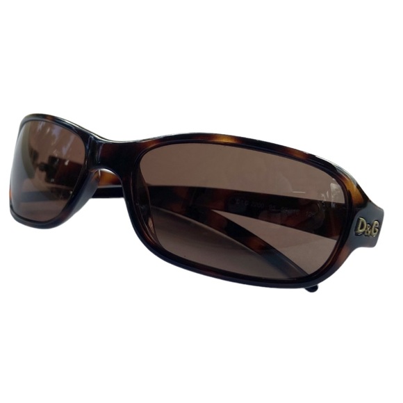 Dolce & Gabbana 2200 Havana Wrap Sunglasses - Picture 3 of 14